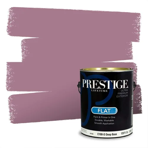 Vista 283 de Prestige Paints Pintura exterior e imprimación en uno, 1 galón, plano, coincidencia comparable de Valspar* Amber Rose*