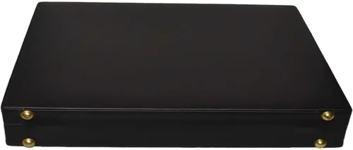 Vista 5 de Attache Case - Maletín lateral duro, con bloqueo de combinación doble, color negro, Negro