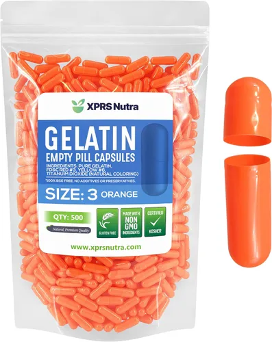 Vista 26 de XPRS Nutra Cápsulas vacías tamaño 3 – 1000 cápsulas vacías de gelatina – Pastillas de relleno de cápsulas de bricolaje – Tapa de gel de píldora