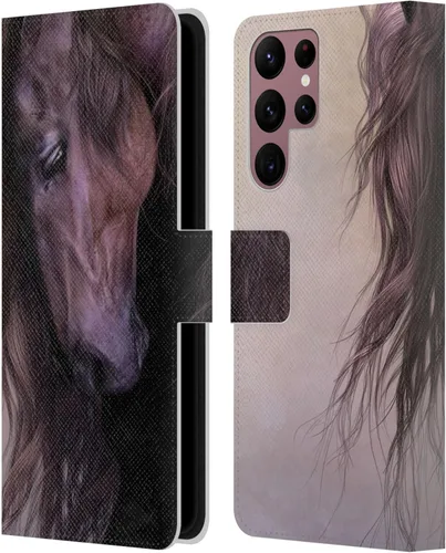 Vista 195 de Head Case Designs Officially Licensed Laurie Prindle A Morgan Christmas Western Stallion Leather Wallet Case Compatible with Samsung Galaxy A07 4G