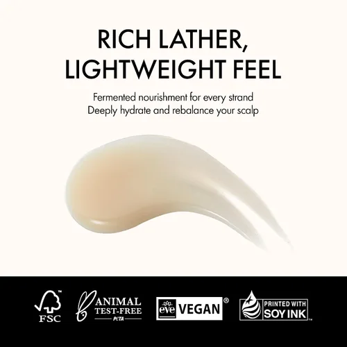 Vista 5 de Champú Vegano Nutritivo para el Cuero Cabelludo con Té Negro, Ácido Hialurónico y Aminoácidos para Fortalecer la Barrera del Cuero Cabelludo, Aroma