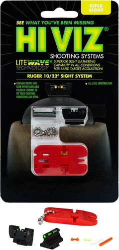Vista 9 de HIVIZ RG1022 Ruger 10/22 Paquete combinado delantero y trasero, verde, rojo, blanco