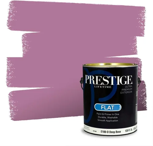 Vista 784 de Prestige Paints Pintura exterior e imprimación en uno, 1 galón, plano, coincidencia comparable de Valspar* Amber Rose*
