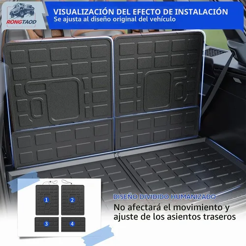 Vista 5 de Rongtaod Alfombrilla de carga y respaldo para Jeep Grand Cherokee L 2021