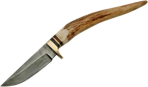 Vista 2 de SZCO Supplies Cuchillo de caza con punta de ciervo