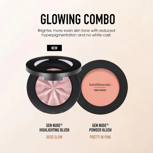 Vista 36 de bareMinerals Gen Nude - Rubor resaltador, color malva brillante, 0.14 oz