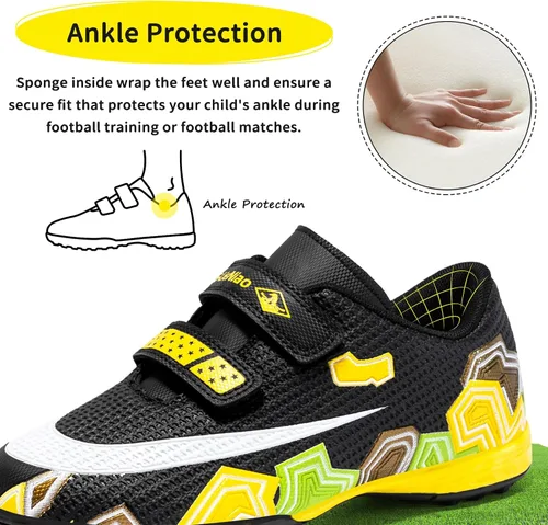 Vista 5 de Zapatos deportivos de fútbol para niños y niñas