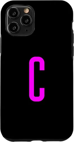Vista 27 de iPhone 16 Letter C Magenta Favorite Initial Monogram Case