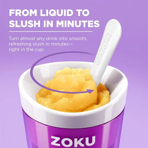 Vista 4 de Fábrica de batidos Zoku Slush y Shake Maker, color naranja, Casual, talla única , Azul