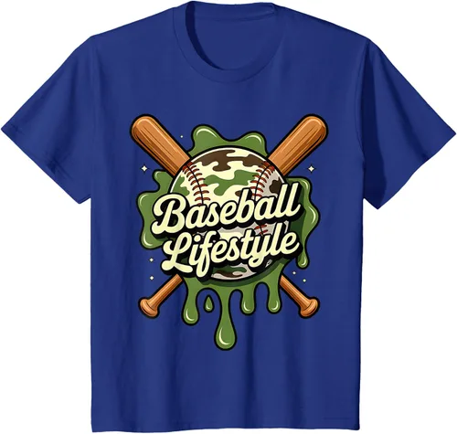 Vista 41 de Baseball Life Style 101 Apparel Youth Drip Baseball Boys Kid Camiseta