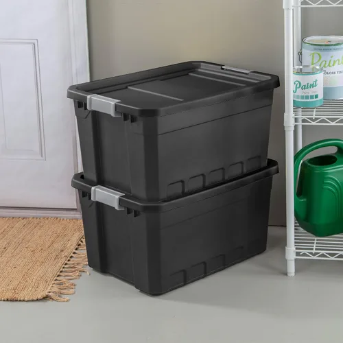 Vista 6 de Sterilite Apilador de contenedores Negro 19GA 14869006