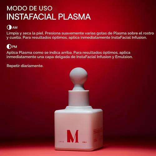 Vista 5 de Dr. Diamond's Metacine InstaFacial Plasma Bioactive Growth Factor Serum Fórmula bioidéntica inspirada en PRP con ácido hialurónico y péptidos