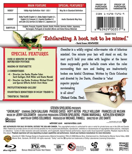 Vista 2 de Gremlins [Blu-ray]