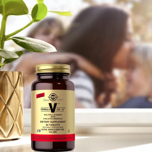 Vista 5 de Solgar Fórmula VM-75, 90 tabletas – Multivitamínico con minerales quelados – Vitamina A, B6, B12, C, D, E – Biotina, magnesio, calcio, hierro, zinc