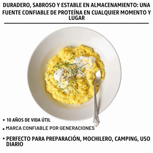 Vista 7 de Future Essentials - Huevos enteros en polvo, lata de 8 onzas, vida útil