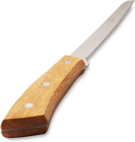 Vista 2 de KAKUSEE Lugna - Cuchillos de cocina de madera de molibdeno y vanadio: mango de roble con nitidez superior y peso equilibrado, ideal para cocinar