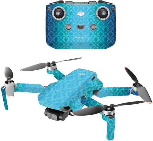 Vista 15 de MightySkins - Compatible con DJI Mini 2 Dron portátil - Morado antiguo Funda protectora de vinilo duradera y única Fácil de aplicar, quitar