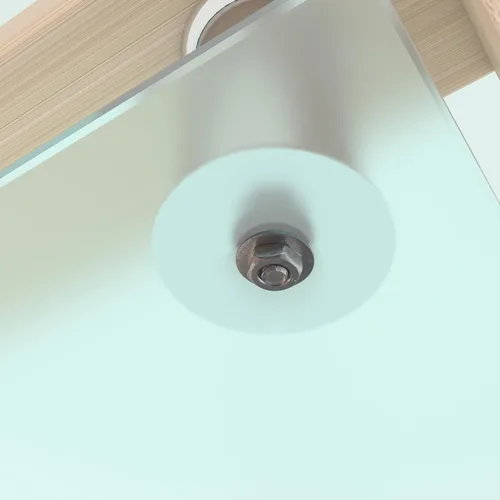 Vista 5 de Mesas de centro de vidrio para sala de estar, mesa auxiliar rectangular moderna con estante de almacenamiento, patas de tubo de metal y vidrio
