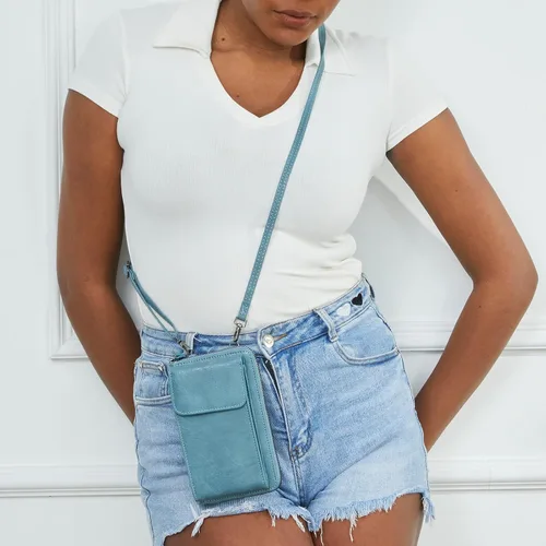 Vista 3 de DIVCIDLC Bolso cruzado pequeño para teléfono celular, cartera con ranuras para tarjetas