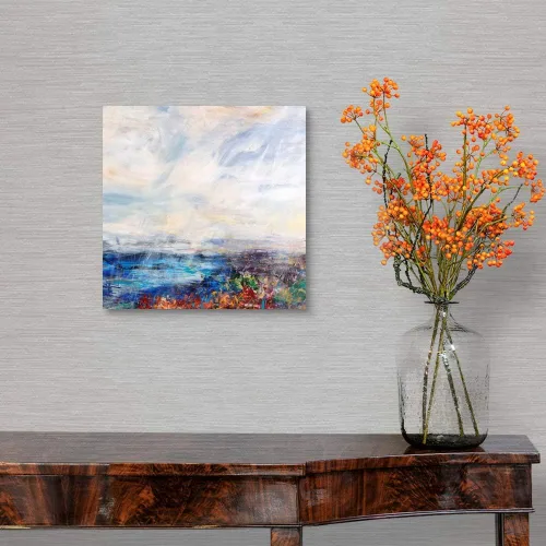 Vista 3 de GREATBIGCANVAS Angel Sky Pathway II Canvas Wall Art Print, Home Decor Artwork, 12"x12"x1.5