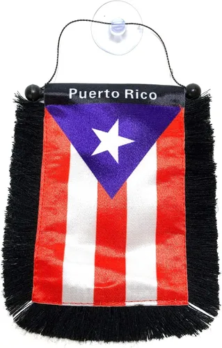 Vista 6 de Banderas de Puerto Rico para autos, accesorios adhesivos para casas de relaciones públicas puertorriqueñas, banderas para automóviles, pequeñas