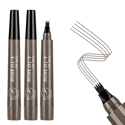 Vista 8 de 3 lápices de cejas negros para mujer, impermeables, de larga duración, lápiz de cejas Microblading para cejas fácil crear maquillaje natural de cejas