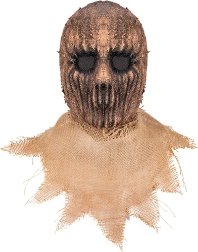 Vista 8 de Aislor Máscara de espantapájaros de terror, máscara de saco de arpillera