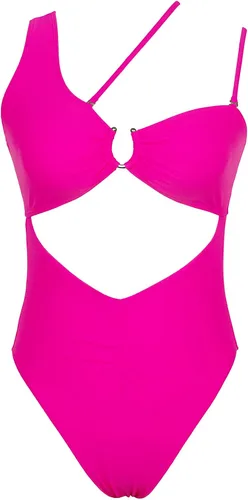 Vista 5 de ESONLAR Traje de baño sexy para mujer con detalle de anillo fruncido de una pieza