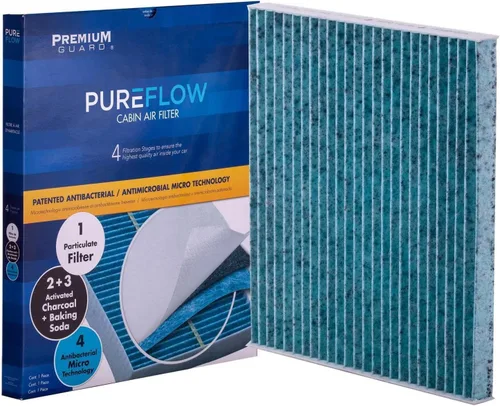 Vista 3 de Filtro de aire de cabina PureFlow PC99157X Compatible con Nissan March 2012-2024, Versa, Versa Note 2014-2019, NV200 2017-2021, 2015-2019 Micra