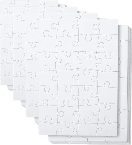 Vista 14 de Mr. Pen - Rompecabezas en blanco, paquete de 5, 100 piezas/paquete, 10.6" x 14.2" pulgadas, rompecabezas blanco, rompecabezas en blanco