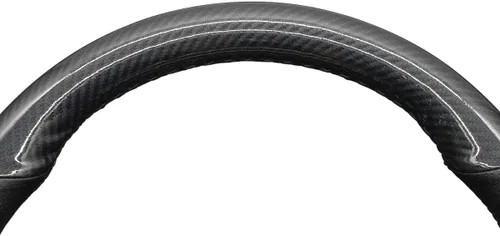 Vista 3 de MEWANT Funda de volante para Dodge Challenger 2015-2021 / Dodge Charger 2015-2021/Dodge Durango 2018-2021 de cuero de microfibra cosida a mano