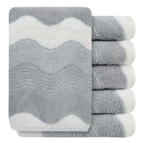 Vista 57 de SINLAND Paños faciales de microfibra de secado rápido toallita de lavado de 8 x 8 pulgadas paño de lavado facial absorbente suave paños removedores