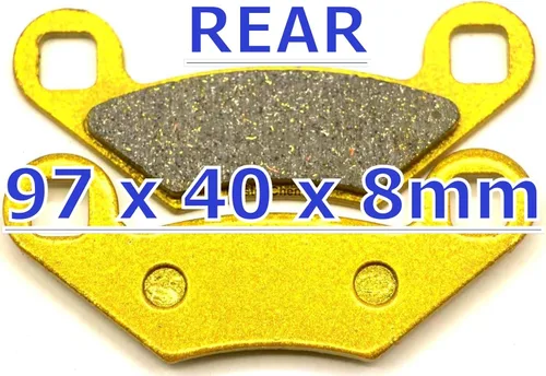 Vista 3 de Pastillas de freno delanteras traseras Frenos para Polaris RZR 800 2008-2014 - RZR S 800 2009-2014 - RZR 570 2012-2022 FA456 FA159 2203318 2202412