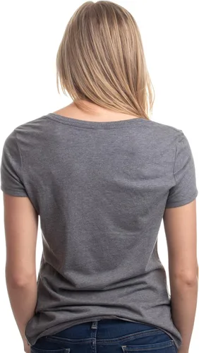 Vista 5 de Camisetas divertidas para mujer, con frase sarcástica y con cuello en V