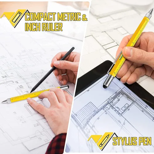 Vista 6 de Calcetines de regalo para hombres, papá-herramientas de construcción multiherramienta, herramienta de bolígrafo para mujeres y hombres, ideas