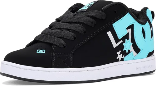 Vista 8 de DC Womens Dc Women's Court Graffik Casual Skate Shoe Plantilla blanca y negra