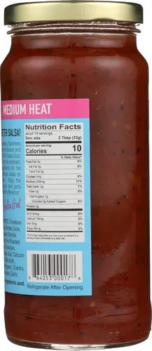 Vista 2 de Salsa God Salsa roja asada al fuego Med, 16 oz