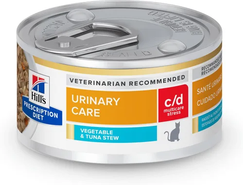 Vista 16 de Hill's Prescription Diet C/D Multicare Stress con pollo, 5.5 oz, paquete de 24 alimentos húmedos #1 recomendada por veterinarios, receta de pollo