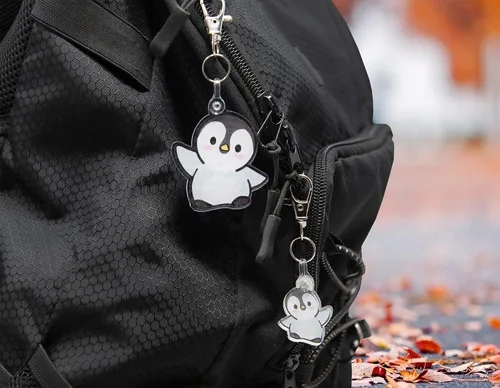 Vista 5 de Bonito llavero con temática de animales para mochilas, bolsos, llaves y regalos
