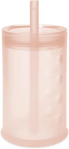 Vista 17 de Olababy Taza de entrenamiento de silicona con tapa con popote Taza para beber agua para bebés 6+ meses de bebé a 12-18 meses Taza para beber