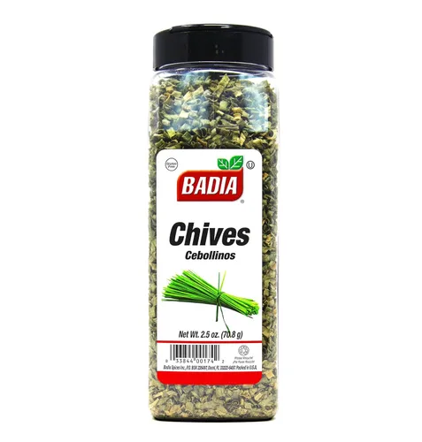 Vista 2 de Badia Cebollino seco, 2.5 onzas, cebollino secado al aire de primera calidad, fresco y sabroso para cocinar, sopas, ensaladas, huevos, salsas y más