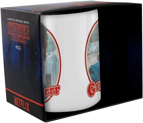 Vista 4 de Stranger Things - Taza de cerámica con Dustin Purring en caja de presentación - Producto