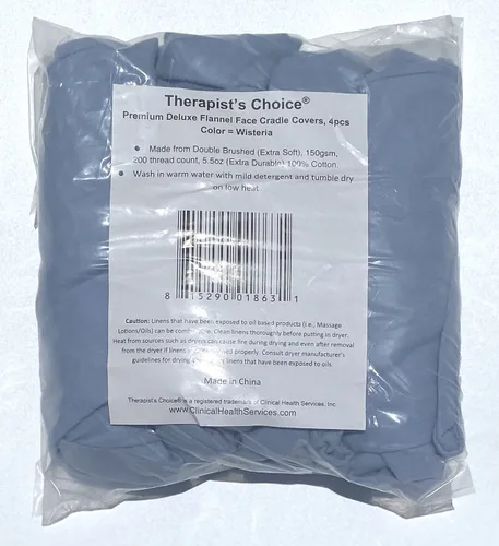 Vista 4 de Therapist's Choice® Juego de sábanas de franela de alta calidad de 3 piezas, para mesas de masaje, incluye sábana encimera, sábana bajera y funda