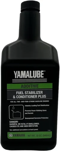 Vista 3 de Cyclemax Paquete de cuatro para estabilizador y acondicionador de combustible Yamaha Plus ACC-FSTAB-PL-32 contiene cuatro cuartos y un embudo