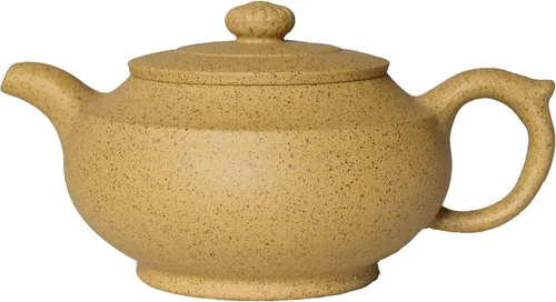 Vista 12 de Tetera china Zisha arcilla tetera cerámica hecha a mano Gongchun Lucky Money Toad Tea Pot Amarillo Dorado Duan Barro Kungfu Hervidor