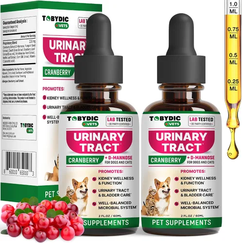 Vista 8 de Tratamiento de infecciones urinarias para gatos y perros y remedio para infecciones del tracto urinario con arándano y D-manosa - Medicina natural