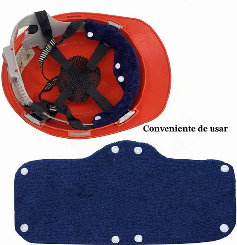 Vista 2 de Alpurple Banda de algodón lavable para casco – Forro reutilizable a presión y almohadillas de sudor para accesorios de casco