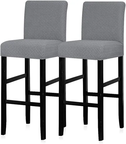 Vista 25 de Lellen - Fundas para taburete de bar de jacquard, fundas para silla de taburete de bar, fundas para silla de bar, fundas para taburete de bar