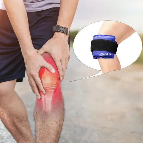 Vista 7 de Paquete de 2 bolsas de hielo reutilizables para lesiones, paquetes de agua fría caliente, recuperación quirúrgica, dolor articular, dolor muscular