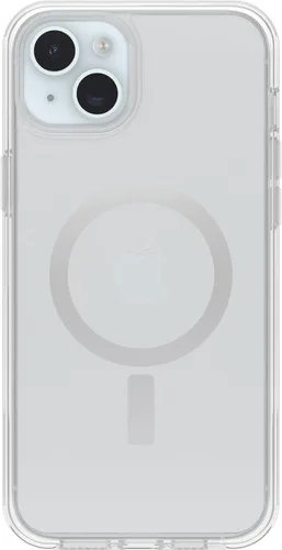 Vista 2 de OtterBox Funda transparente para iPhone 15 Plus y iPhone 14 Plus Symmetry Series, (transparente), se ajusta a MagSafe, ultra elegante, bordes